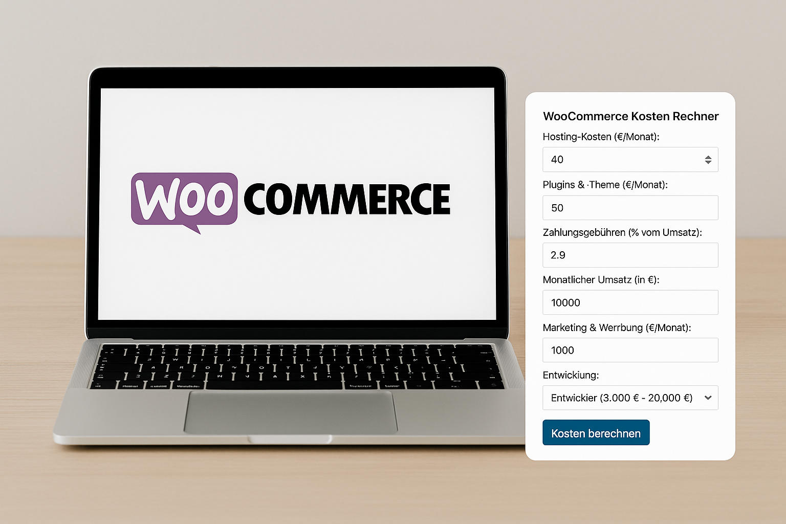 WooCommerce Kostenrechner 1 543345h53534
