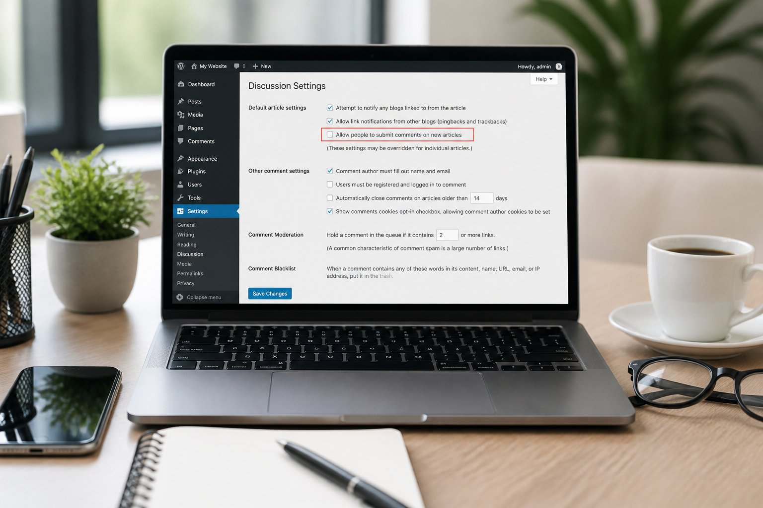 WordPress-Kommentare deaktivieren